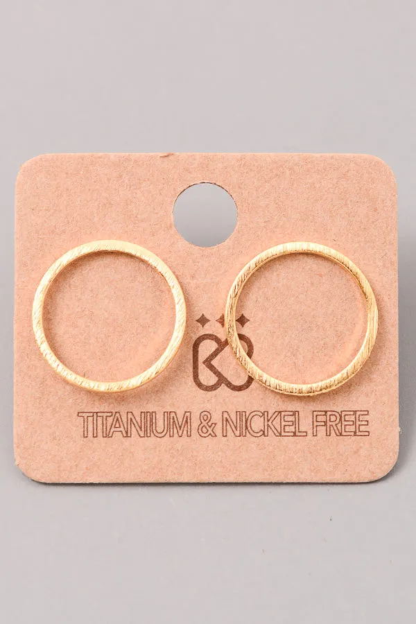 Dainty Circle Studs