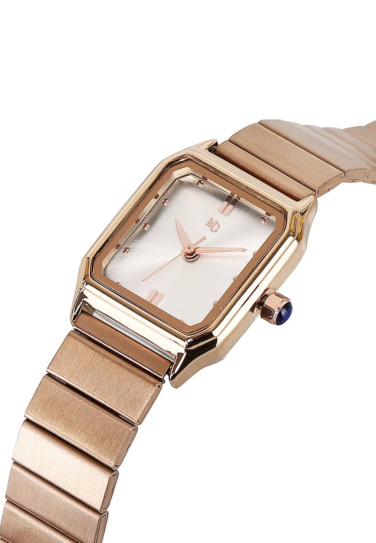 Dana Rose Gold Stainless Steel Analog Watch (Salmon)