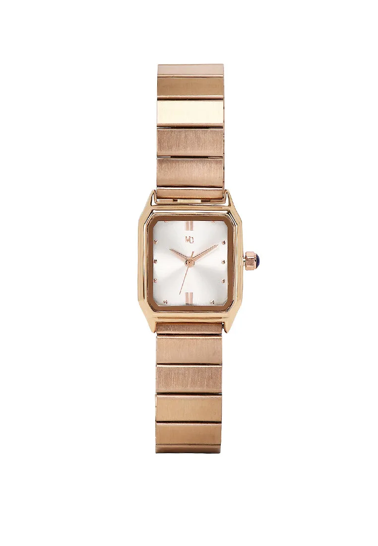 Dana Rose Gold Stainless Steel Analog Watch (Salmon)