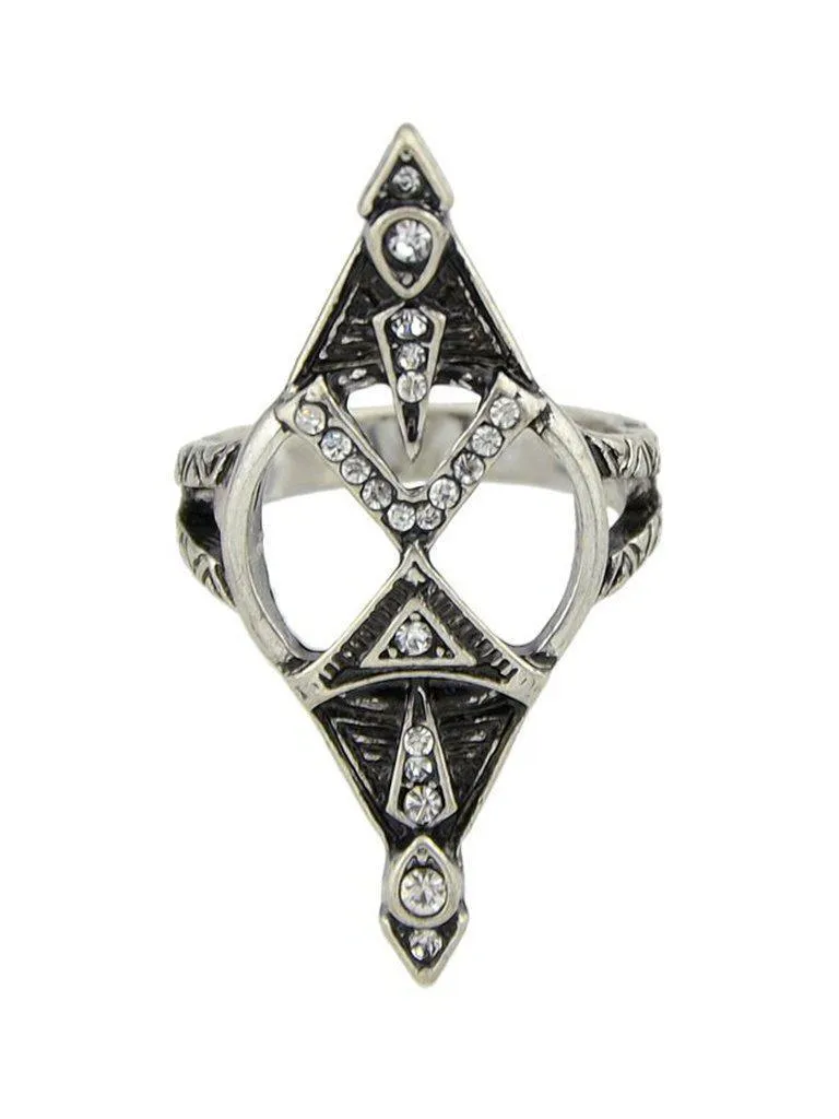 Diamond Hollow Ring