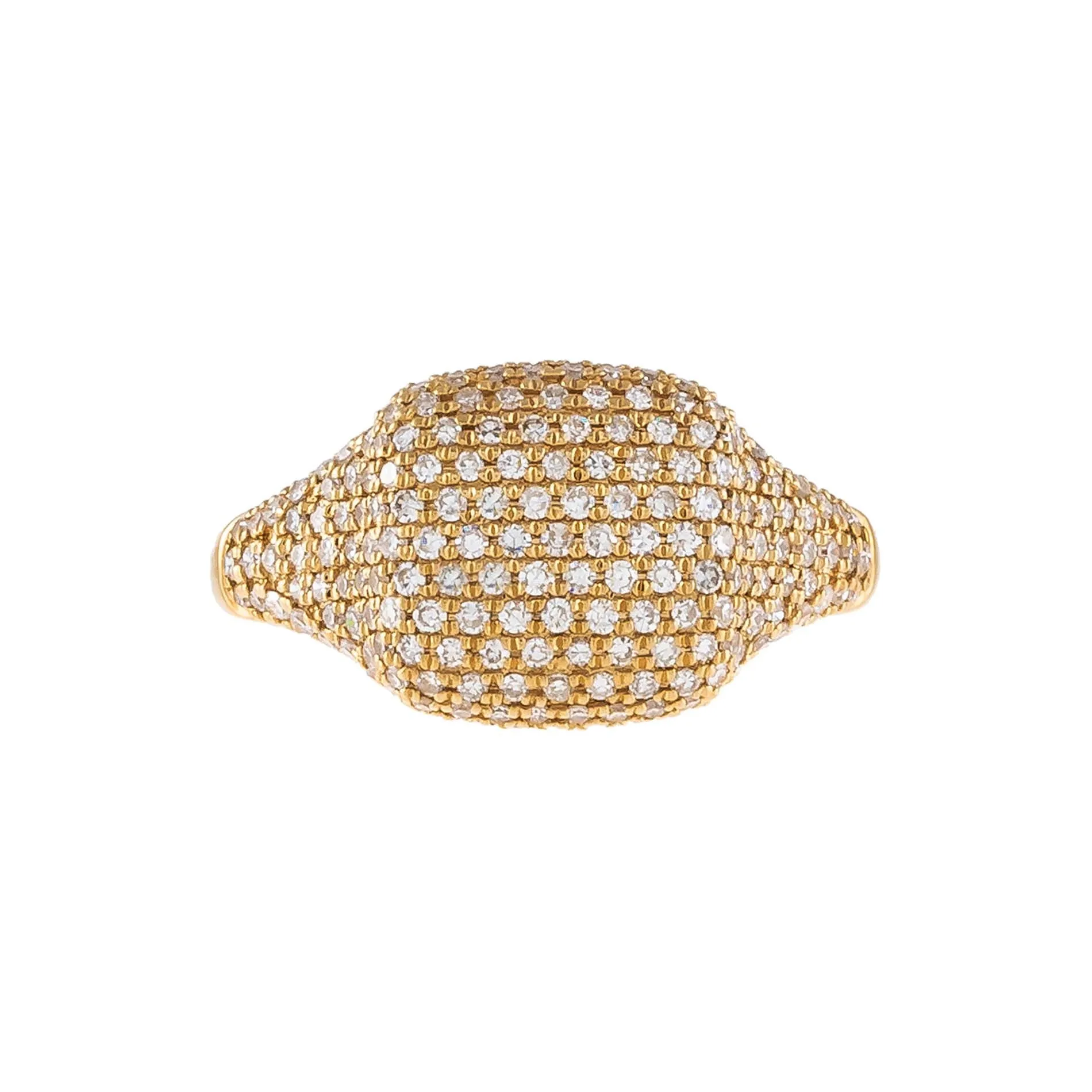 Diamond Signet Ring 14K
