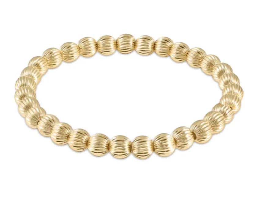 Dignity Gold 6mm Bead Bracelet