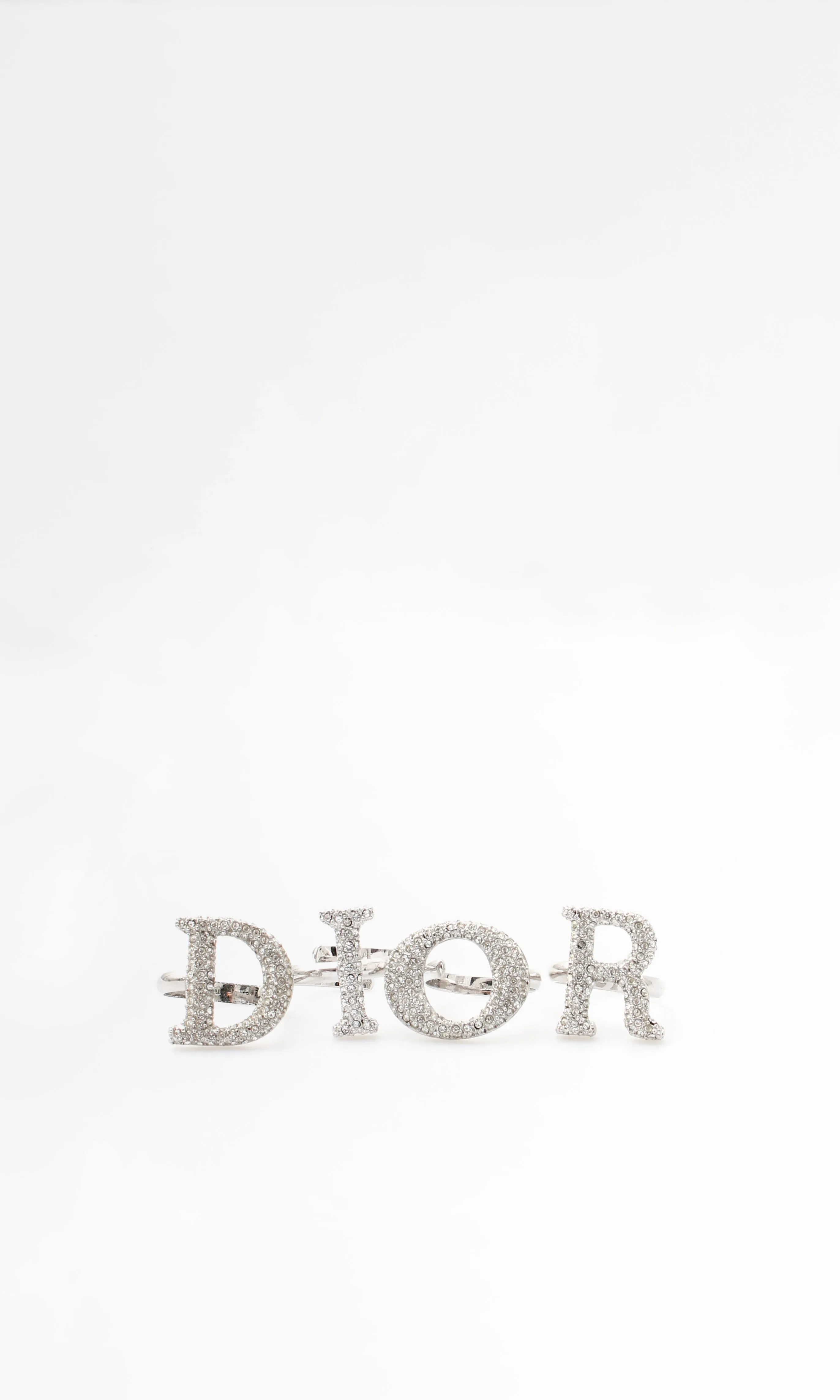 Dior Spellout Crystal Rings