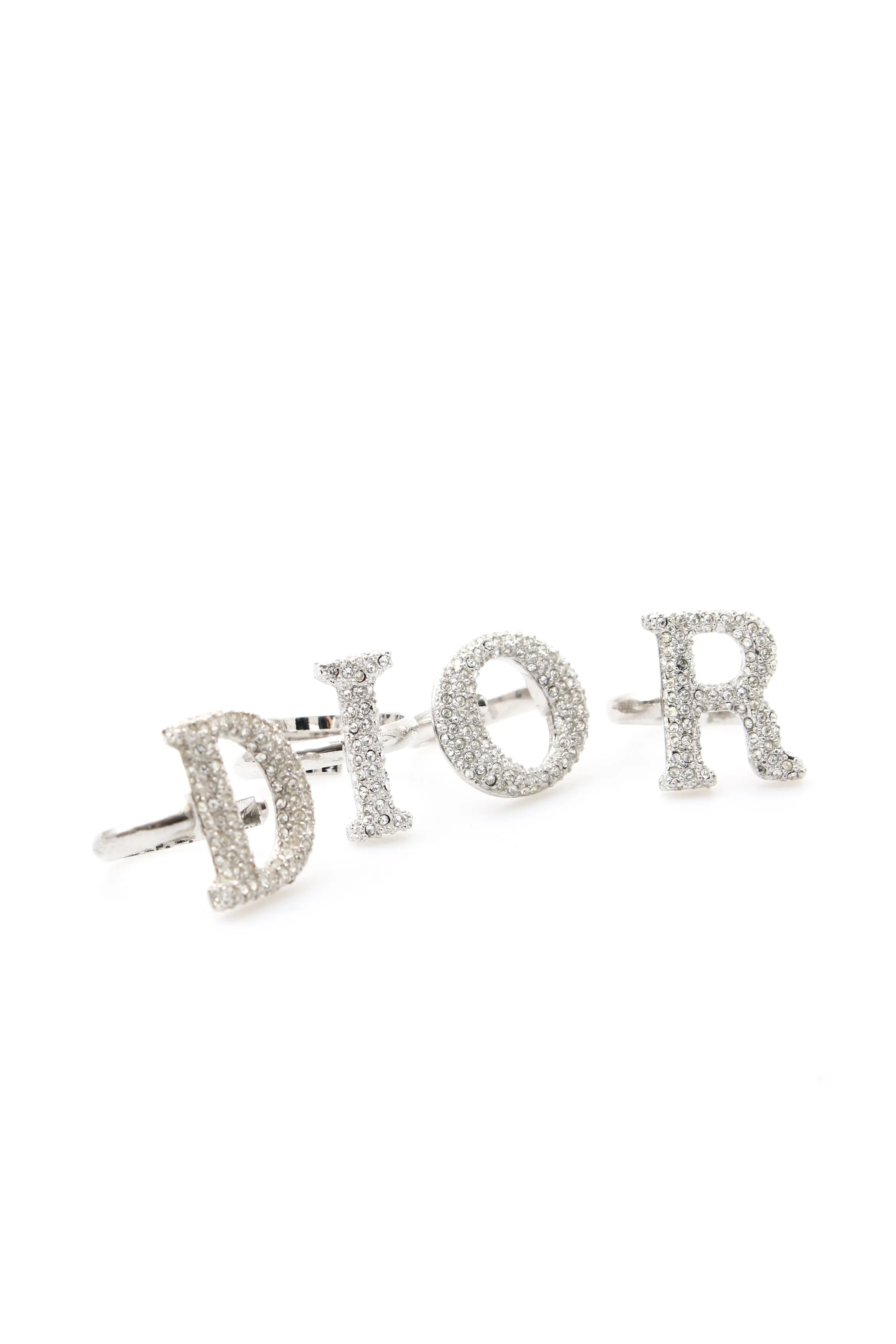 Dior Spellout Crystal Rings