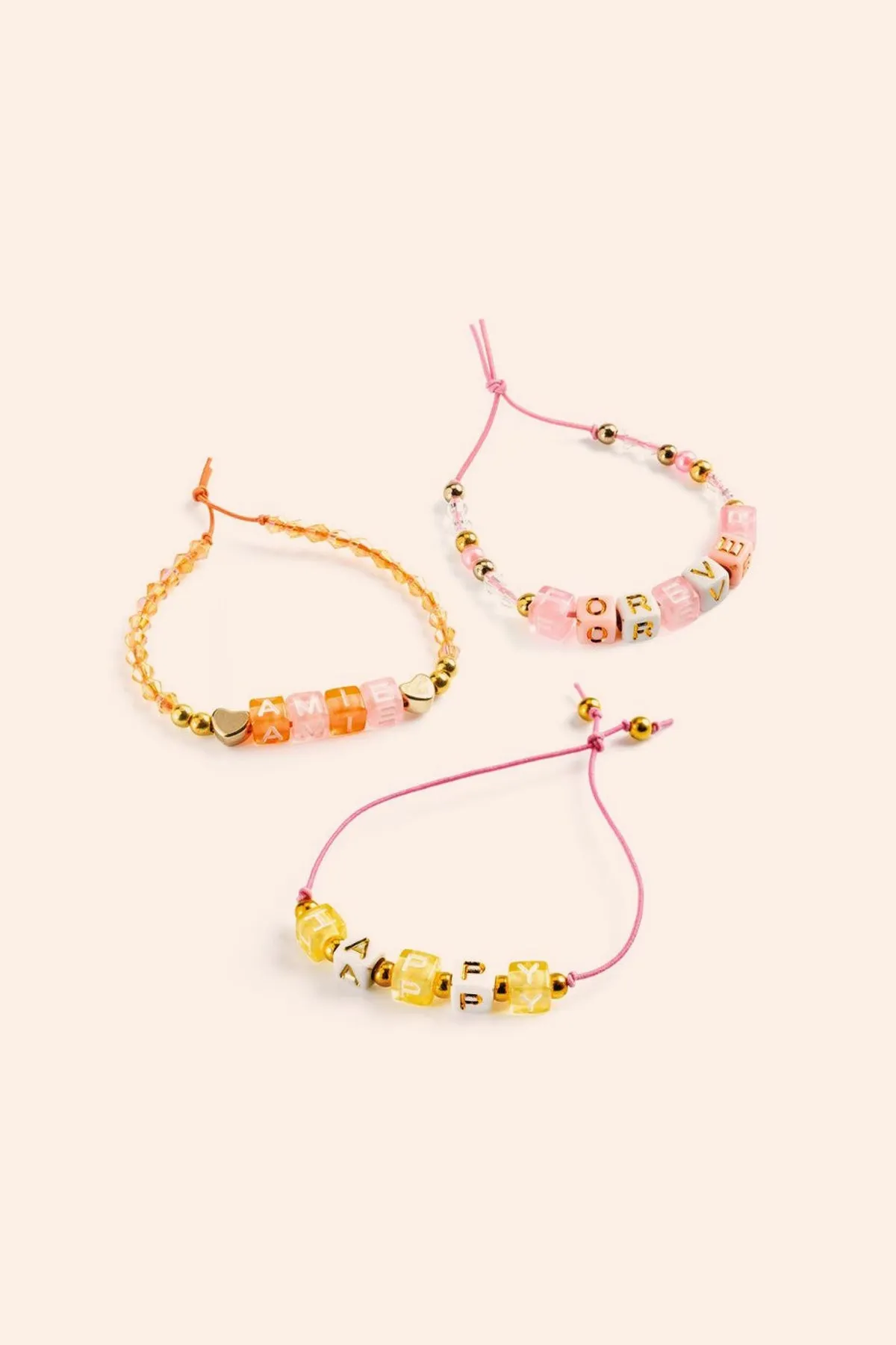Djeco - 1000 Alphabet Beads-Gold