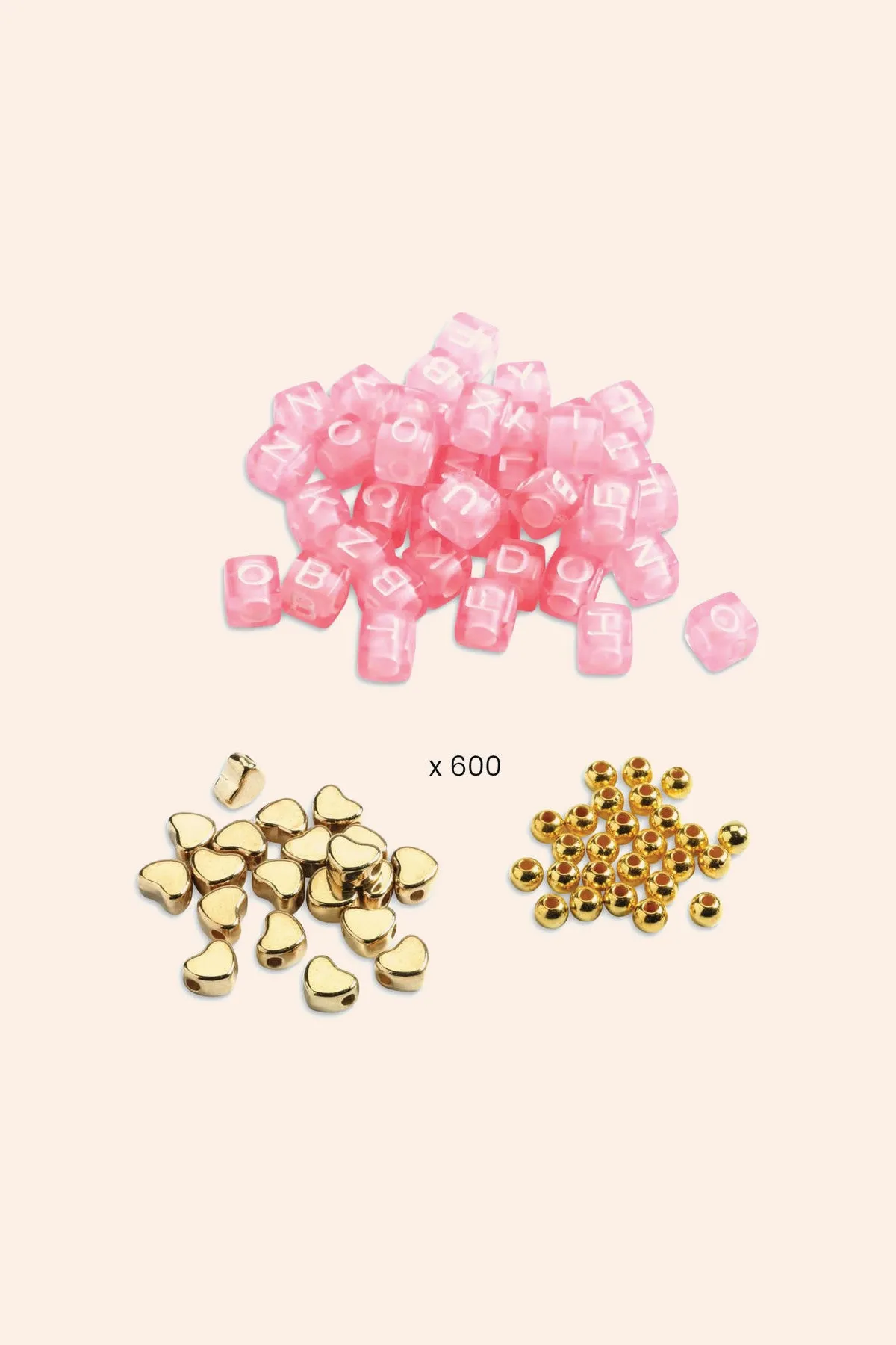 Djeco - 1000 Alphabet Beads-Gold