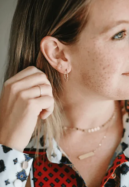 Dot Hoop Earrings
