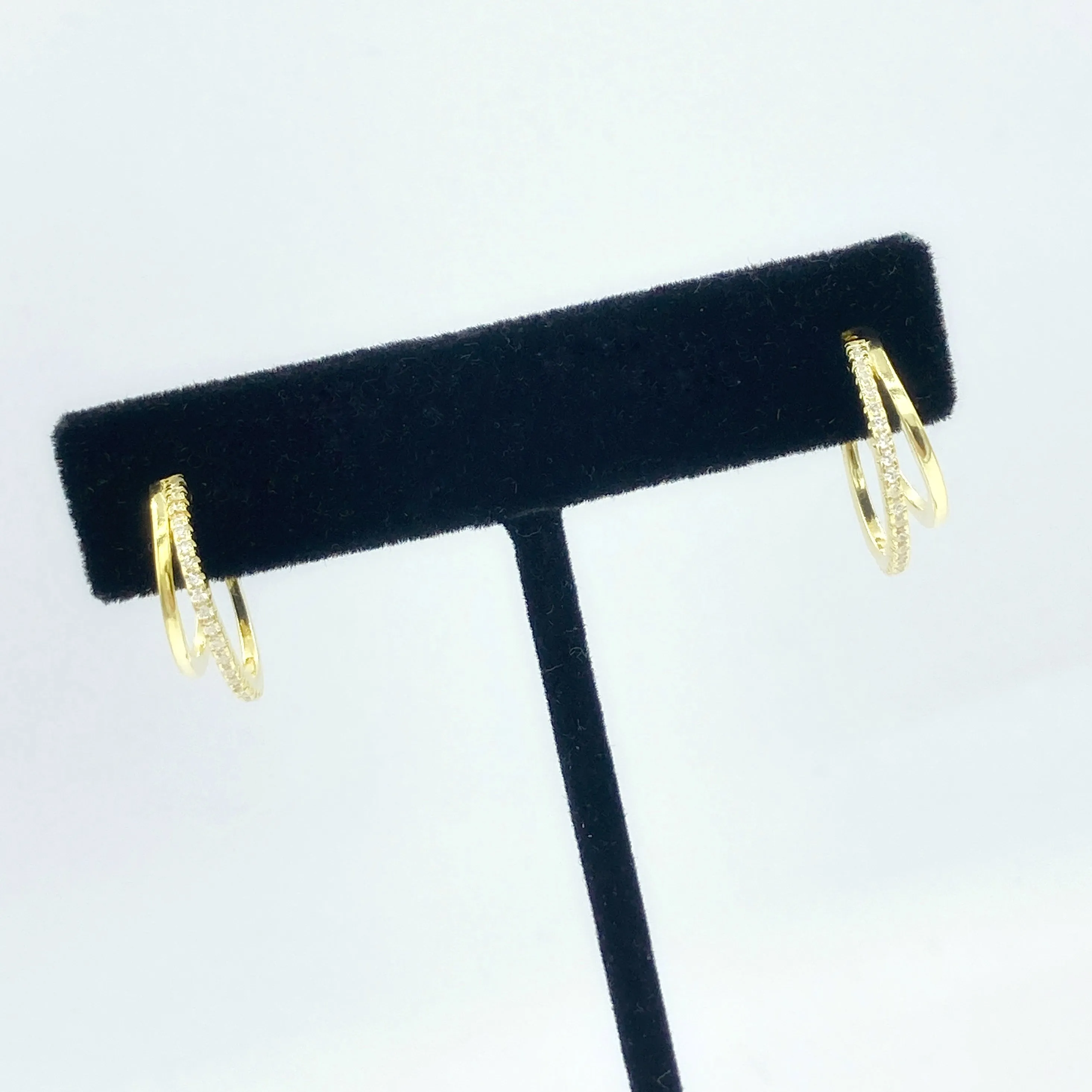 Double Hoop Earrings - Small