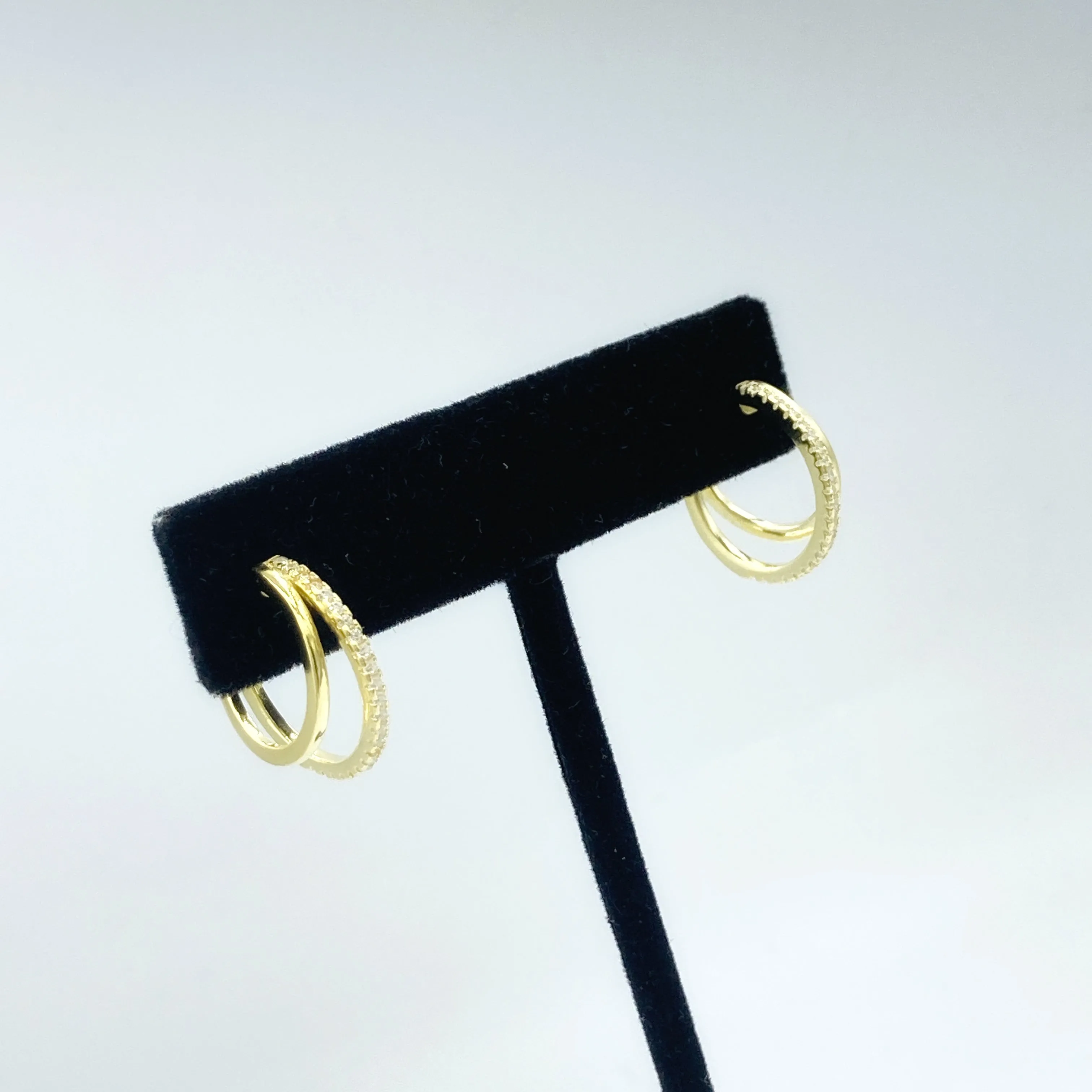 Double Hoop Earrings - Small