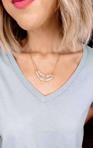 Double Layer Natural Stone Necklace