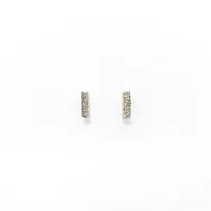Dusted Column Stud - Sterling