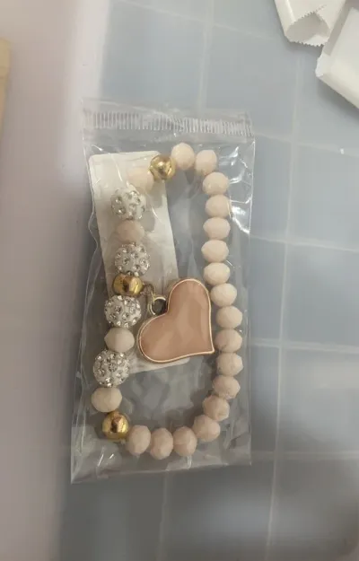 Elastic Crystal Heart Bracelets