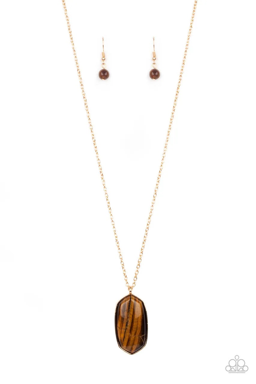 Elemental Elegance Brown Paparazzi Necklace