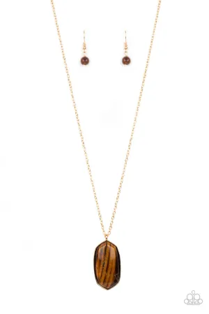 Elemental Elegance Brown Paparazzi Necklace