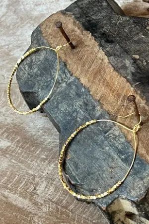 Elvera XL Gold Hoop Earrings