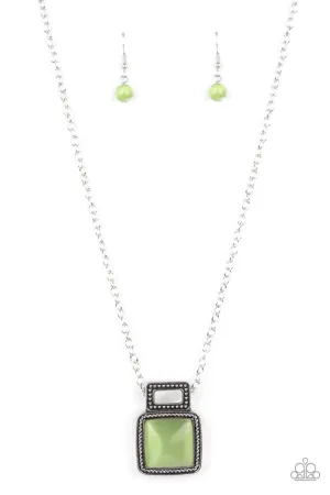 Ethereally Elemental Green Paparazzi Necklace