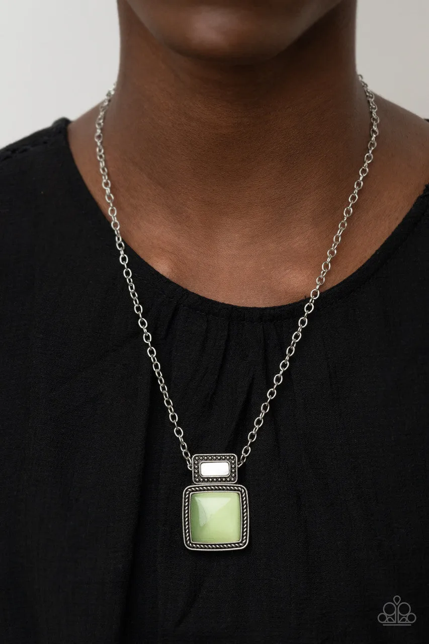 Ethereally Elemental Green Paparazzi Necklace