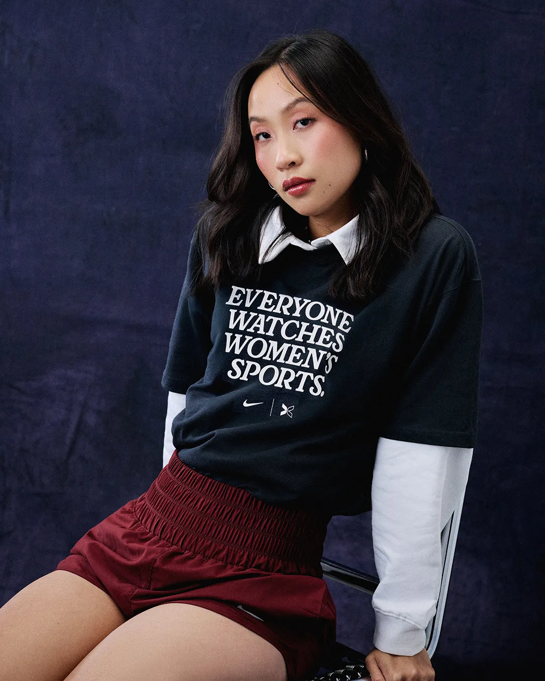 Everyone Watches Women's Sports™ Black Tee