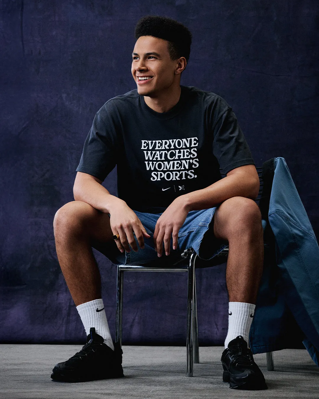 Everyone Watches Women's Sports™ Black Tee