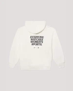 Everyone Watches Women's Sports™ White Hoodie