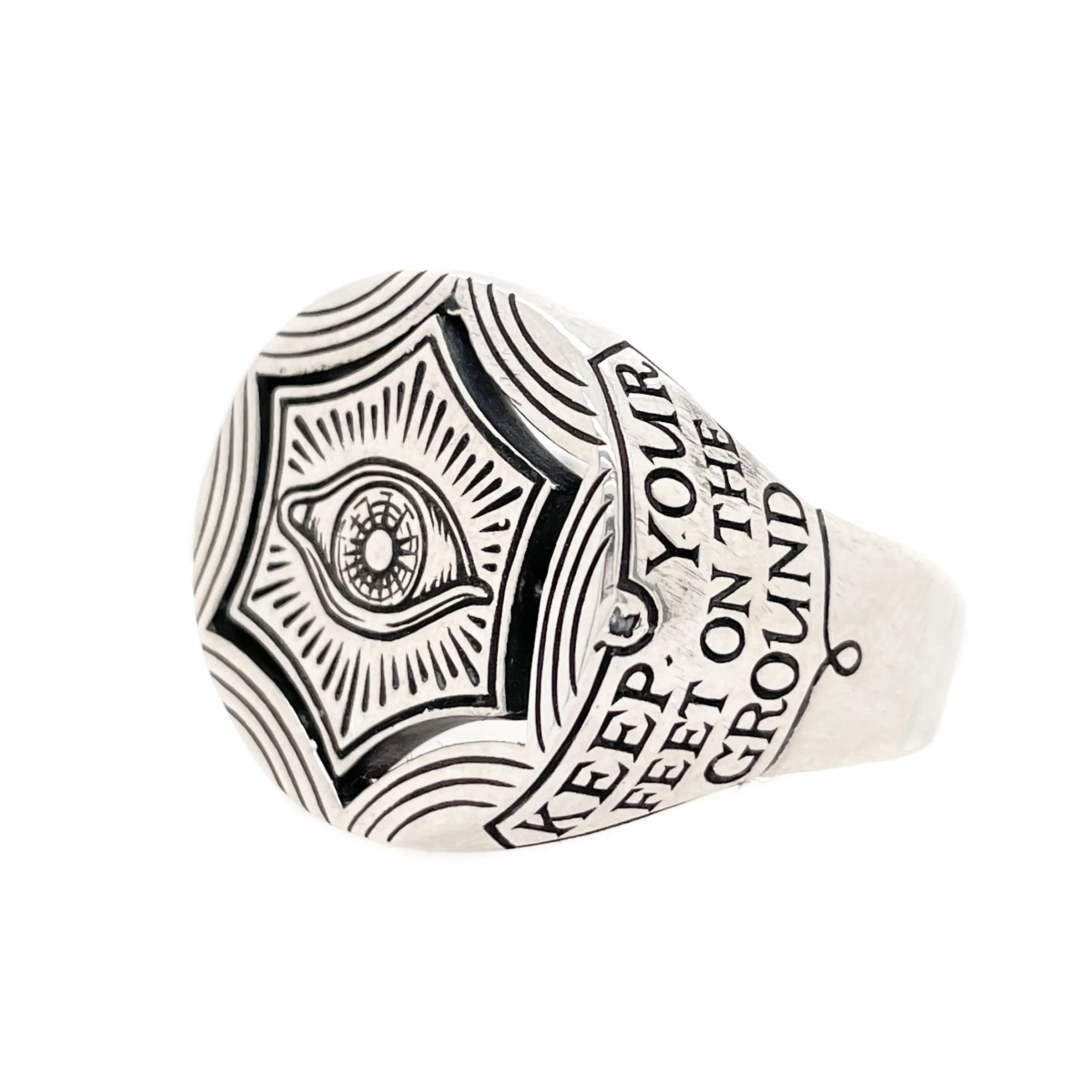 Eyes and Stars Signet Ring