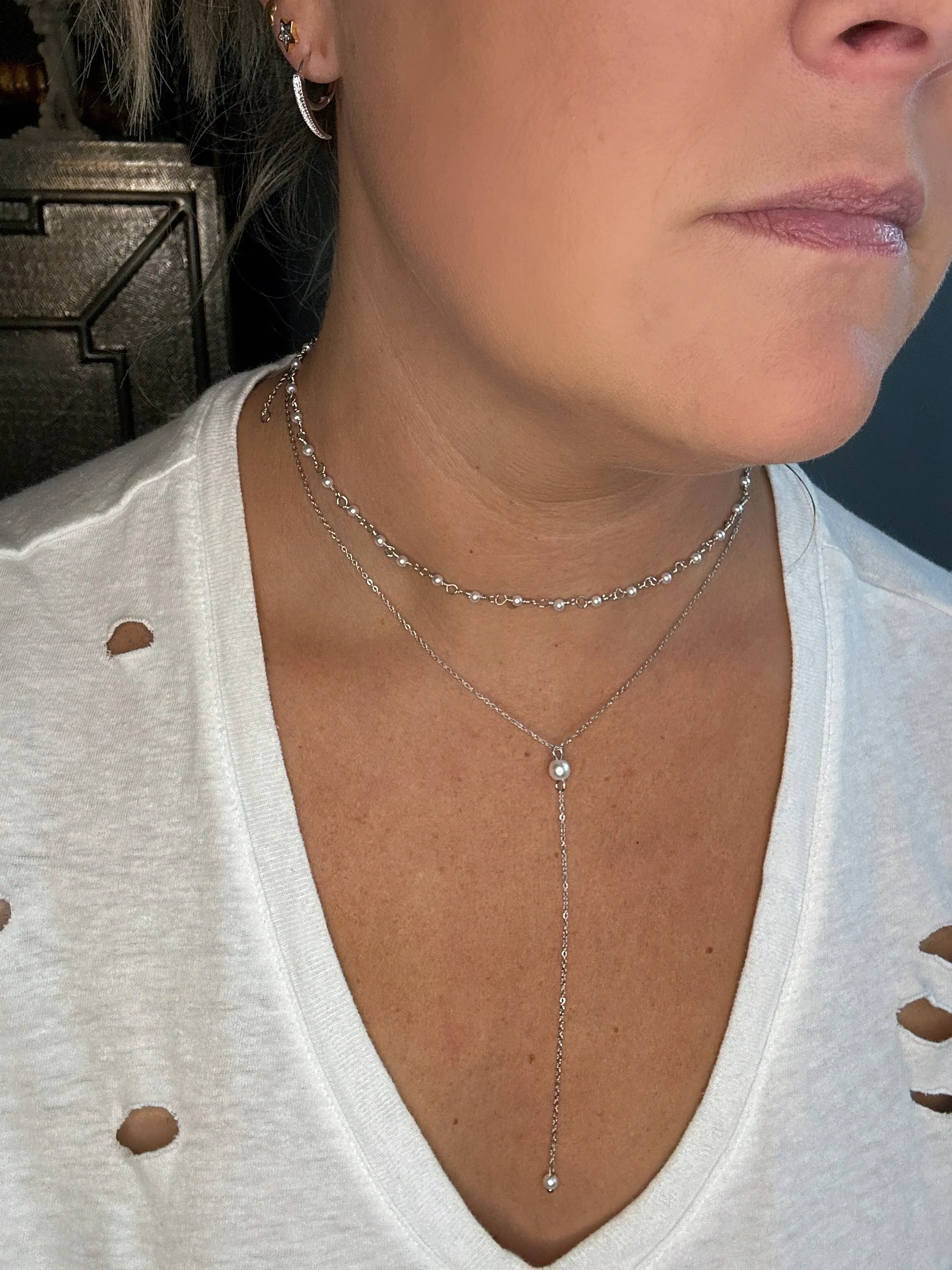 Fantasy Silver Huggie