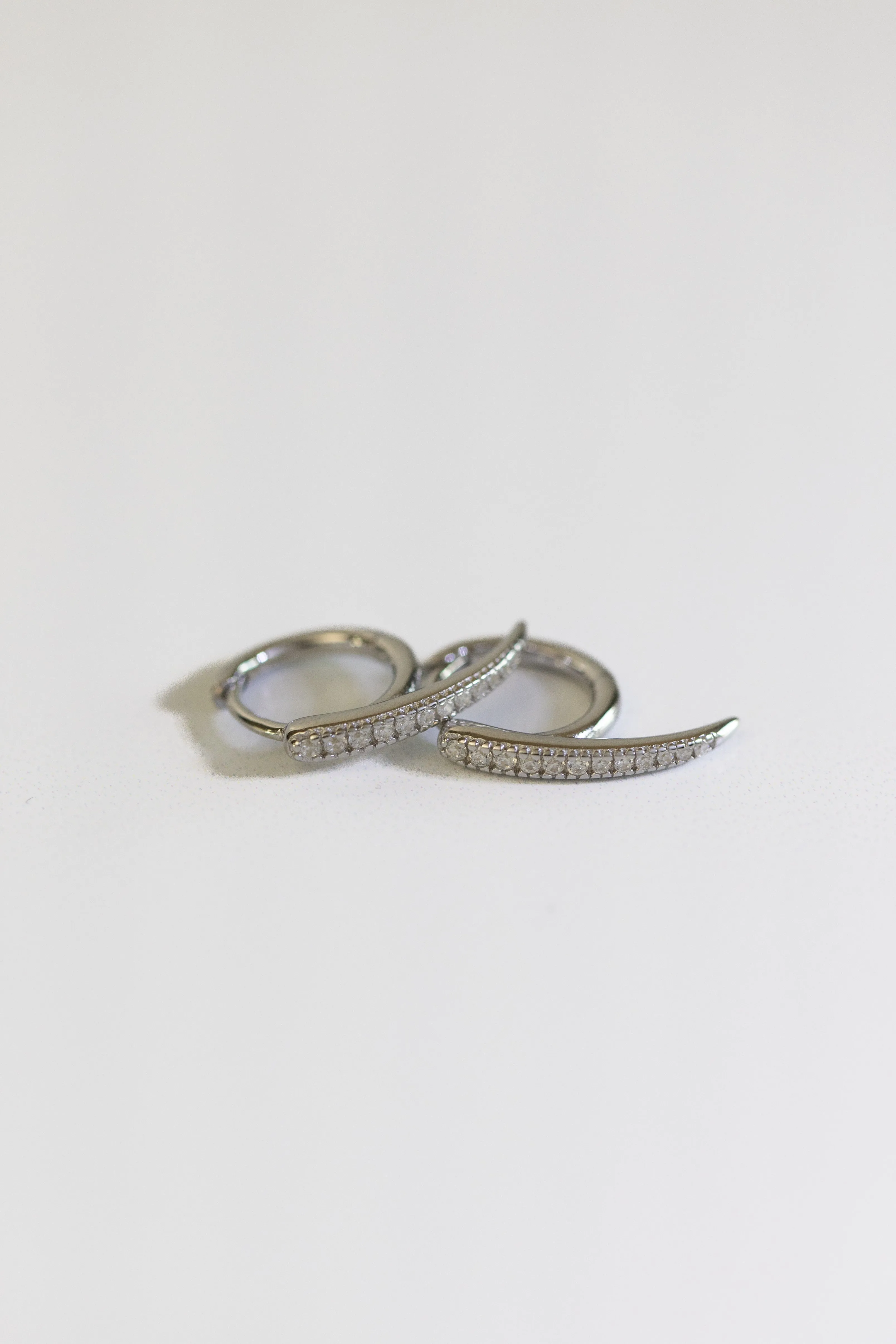 Fantasy Silver Huggie
