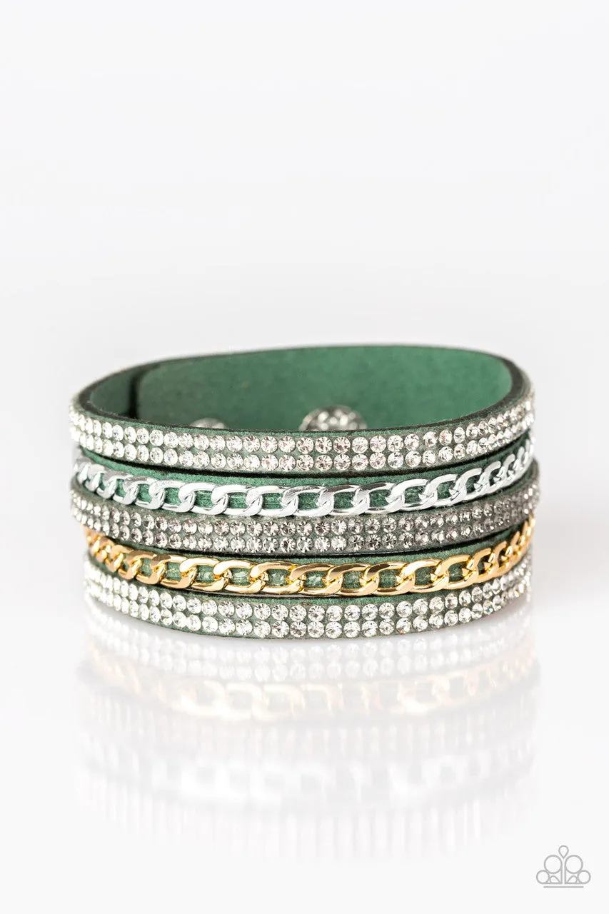 Fashion Fiend Green Paparazzi Bracelet