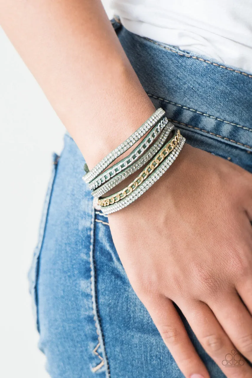 Fashion Fiend Green Paparazzi Bracelet