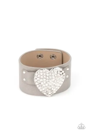 Flauntable Flirt Silver Paparazzi Bracelet