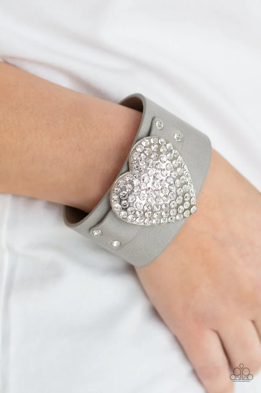 Flauntable Flirt Silver Paparazzi Bracelet
