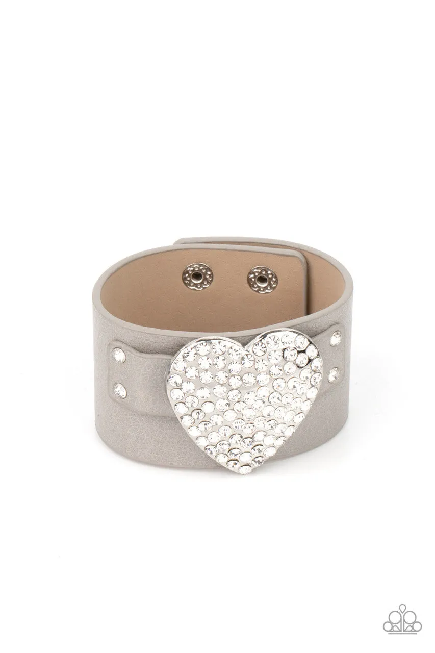 Flauntable Flirt Silver Paparazzi Bracelet