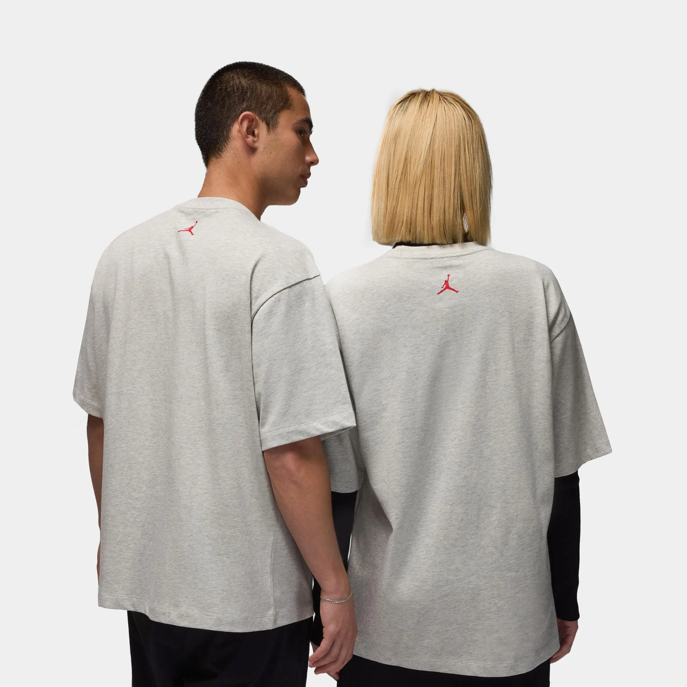 Flight Essentials Rings Oversized Mens Short Sleeve Shirt (Grey/Red)
