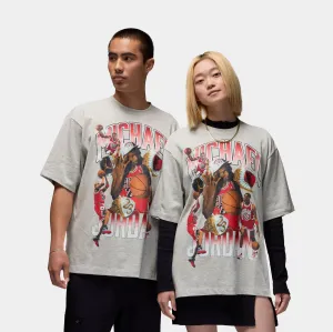Flight Essentials Rings Oversized Mens Short Sleeve Shirt (Grey/Red)