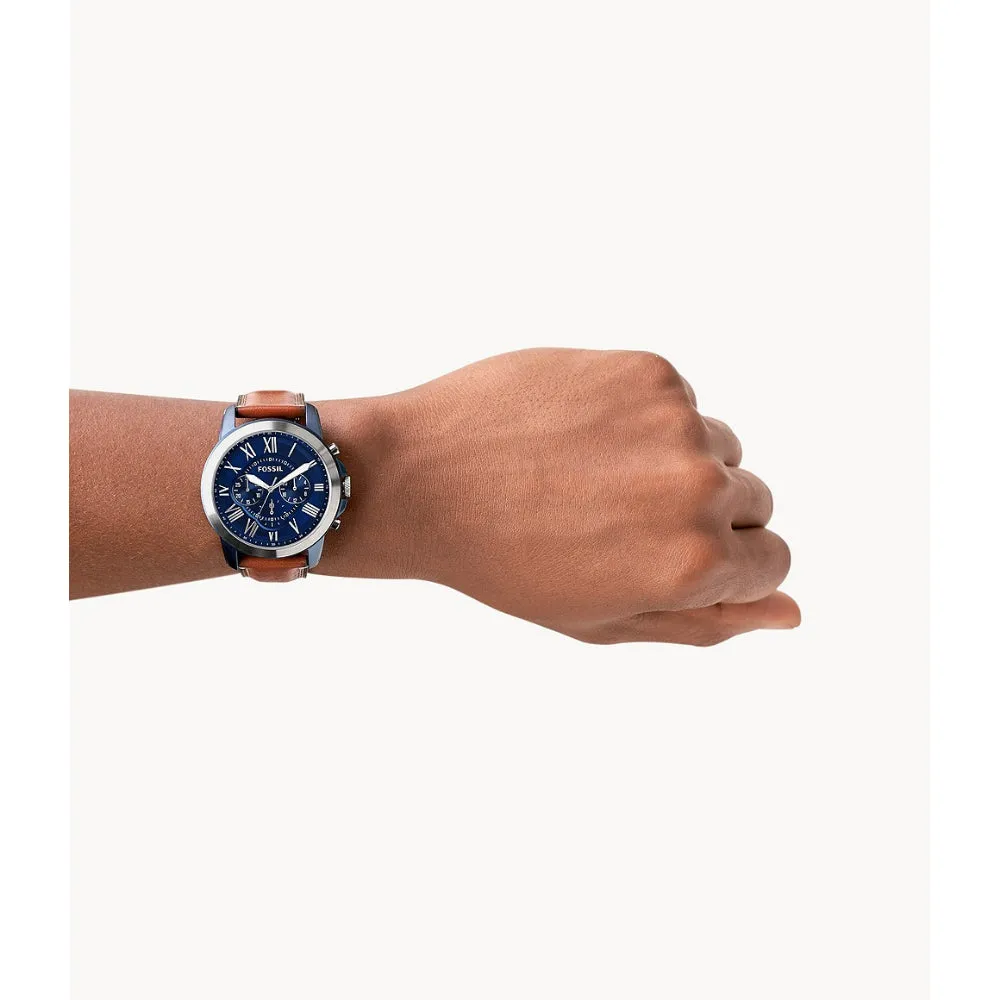 Fossil Grant Men's Chronograph Light Brown Leather Watch