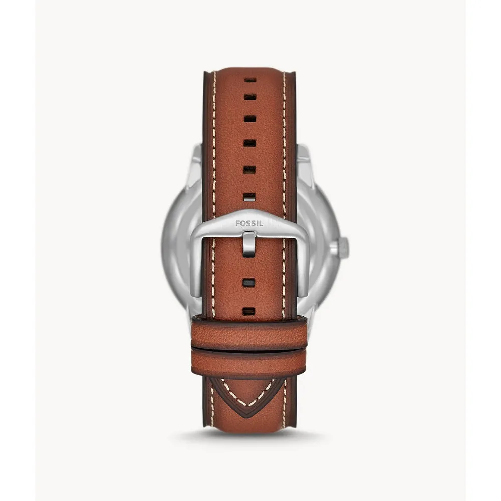 Fossil Neutra Men's Moonphase Multifunction Brown Eco Leather Watch