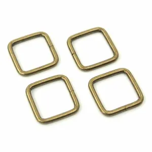 Four Rectangle Rings 3/4 inch Antique