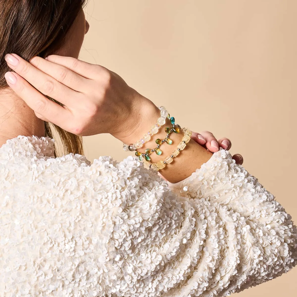 Frozen Lemonade | Glitter Glass | Sugar Cube Bracelet