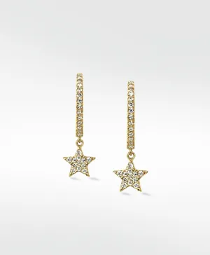 Galaxy Gold Hoops