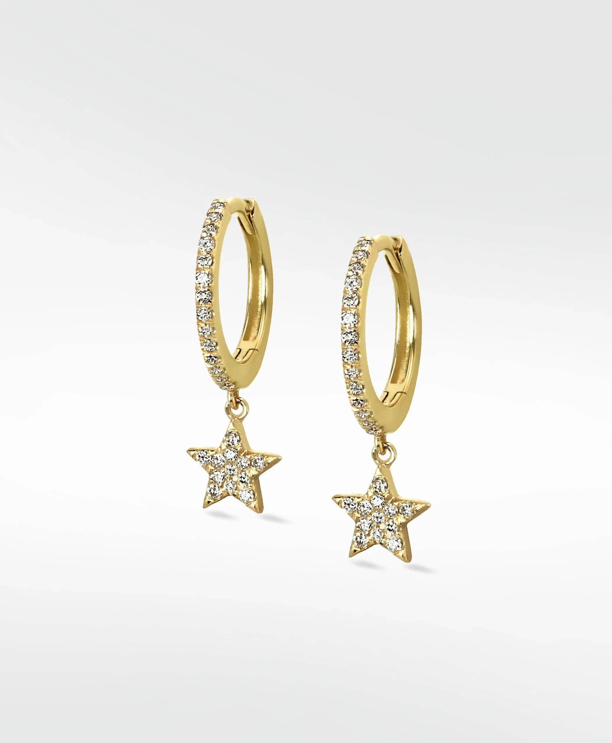 Galaxy Gold Hoops