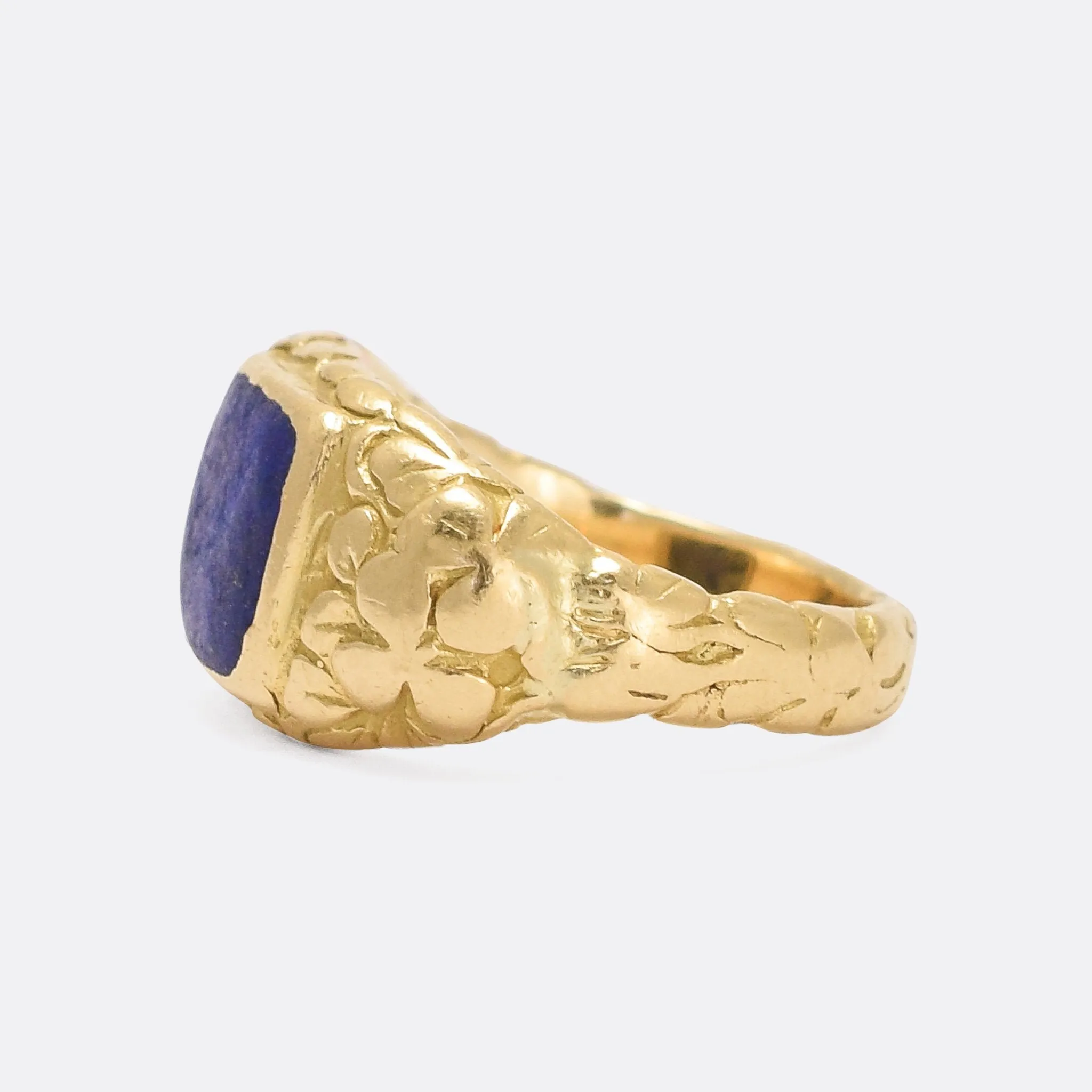 Georgian Lapis Lazuli Signet Ring