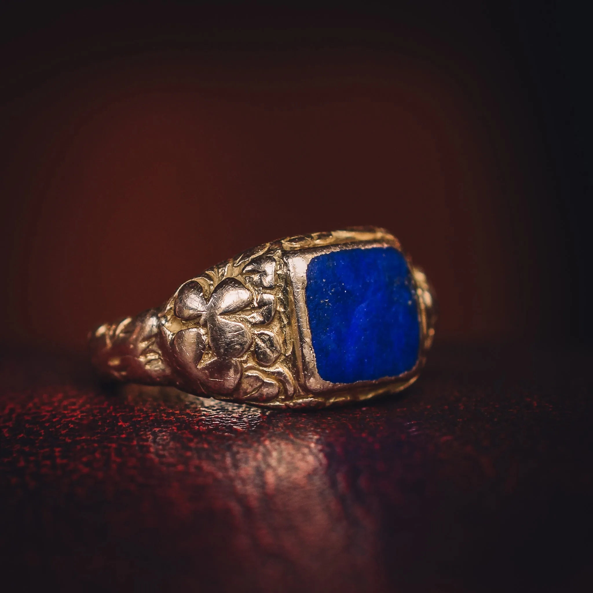 Georgian Lapis Lazuli Signet Ring