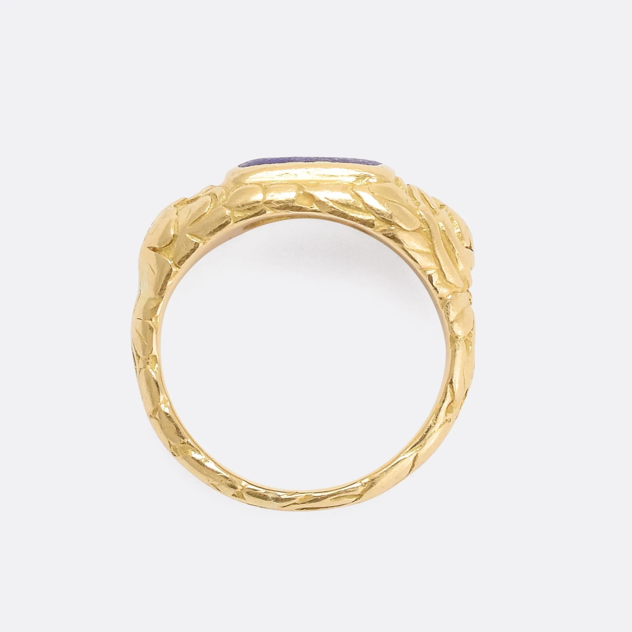 Georgian Lapis Lazuli Signet Ring