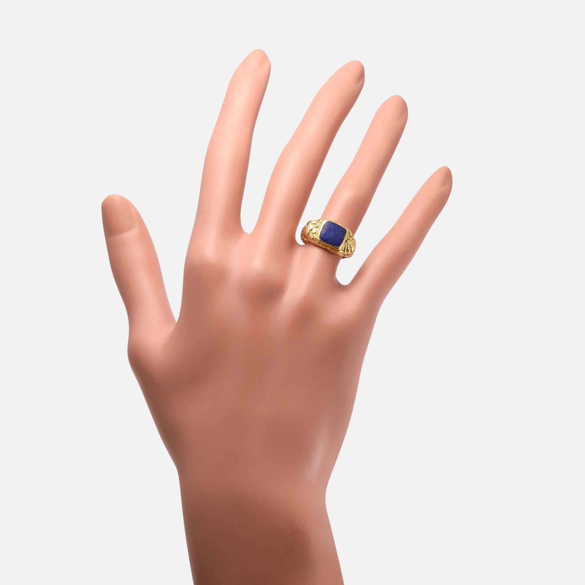 Georgian Lapis Lazuli Signet Ring