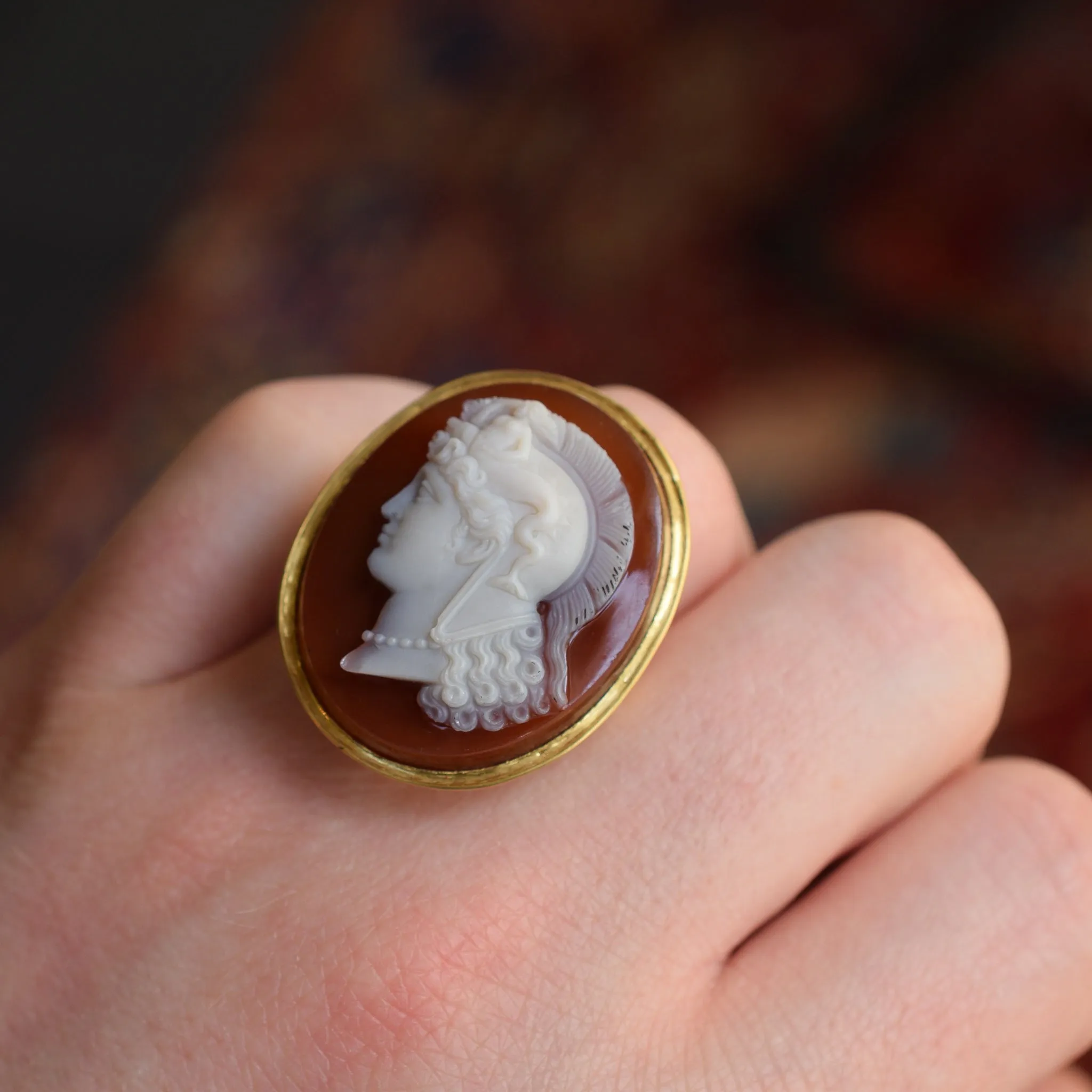Georgian "Thessalonike of Macedon" Cameo Ring