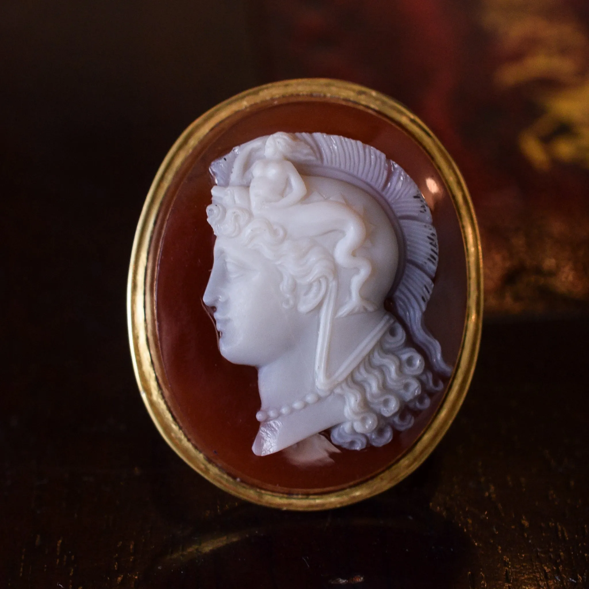 Georgian "Thessalonike of Macedon" Cameo Ring