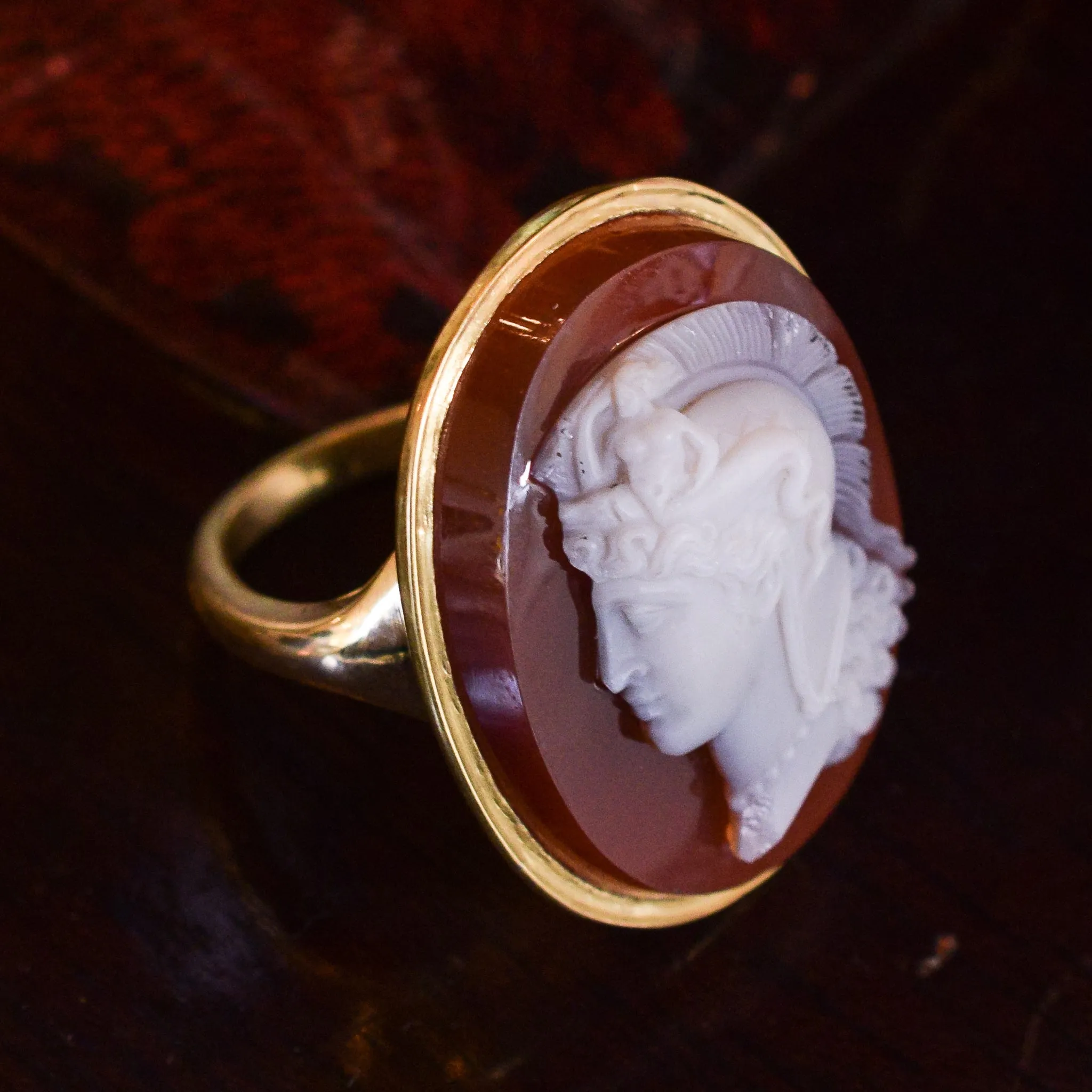 Georgian "Thessalonike of Macedon" Cameo Ring