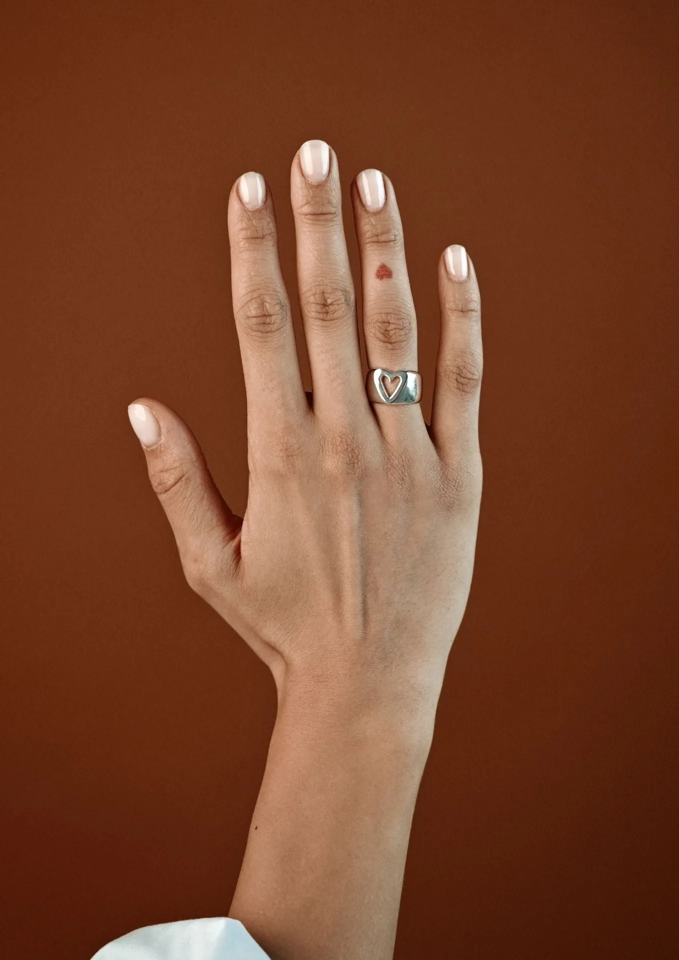 Glam Heart Ring Silver
