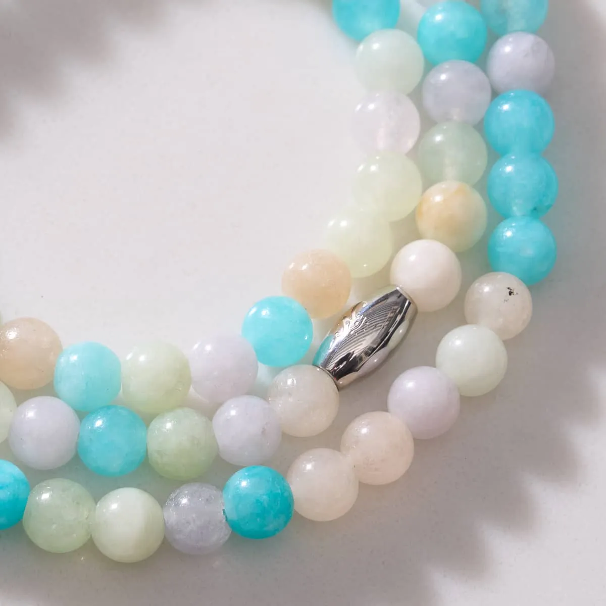 Glimmering Glaciers | Silver | Gilded Turquoise Gemstone Wrap