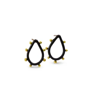 Glowing Ember Post Back Earrings